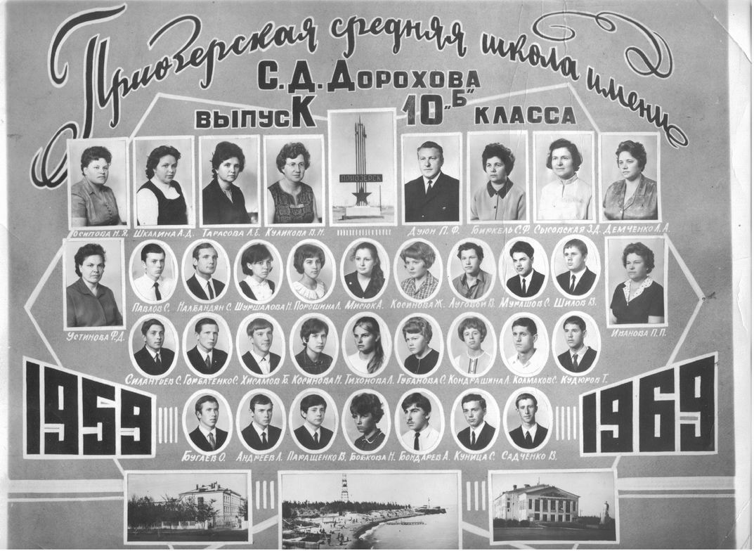 Школа им. С. Д. Дорохова. Выпуск 1969 года
